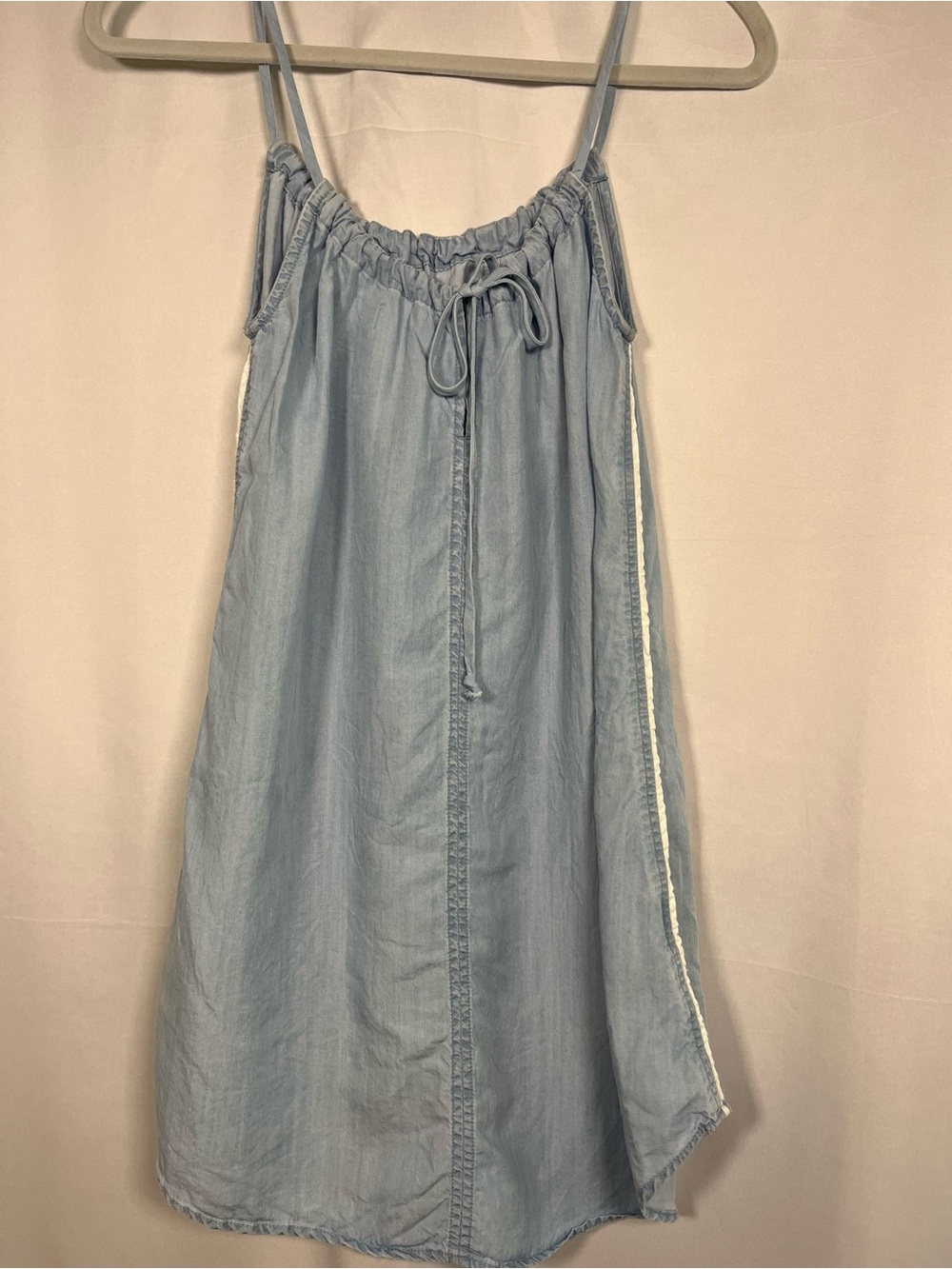 Bella Dahl light chambray wash summer mini dress sz xs - Picture 5 of 8